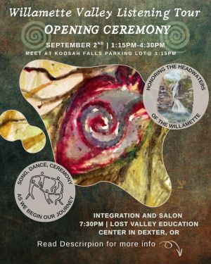 We have a public opening ceremony coming up on the 2nd Sept near the headwaters at Sahalie Falls.